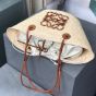 LOEWE Small Anagram Basket bag in iraca palm and calfskin