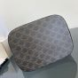 Celine MEDIUM BUCKET IN TRIOMPHE CANVAS AND CALFSKIN