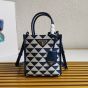Prada Symbole embroidered fabric mini bag