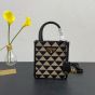 Prada Symbole embroidered fabric mini bag