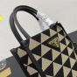 Prada Symbole embroidered fabric mini bag