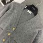 Celine cardigan with gourmettes in heritage cashmere