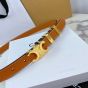 Celine Medium Triomphe Belt in Natural Calfskin