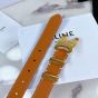 Celine Medium Triomphe Belt in Natural Calfskin