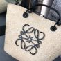 LOEWE Medium Anagram Basket bag in iraca palm and calfskin