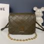 LOEWE Puffer Goya in pleated shiny nappa lambskin