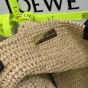 LOEWE Puzzle Fold Tote in raffia