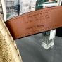 LOEWE Small Basket bag in palm leaf and calfskin