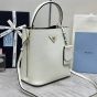 Medium Saffiano Leather Prada Panier Bag