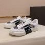 Valentino VL7N LOW-TOP SNEAKERS IN CALFSKIN AND MESH FABRIC WITH BANDS