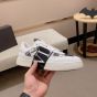 Valentino VL7N LOW-TOP SNEAKERS IN CALFSKIN AND MESH FABRIC WITH BANDS
