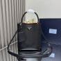 Medium Saffiano Leather Prada Panier Bag