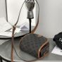 Celine MEDIUM FOLCO BAG IN TRIOMPHE CANVAS AND CALFSKIN