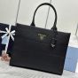 Large leather Prada Symbole bag with topstitching
