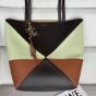 LOEWE Medium Puzzle Fold tote in calfskin and suede