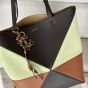 LOEWE Medium Puzzle Fold tote in calfskin and suede