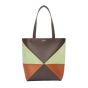 LOEWE Medium Puzzle Fold tote in calfskin and suede