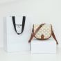 Celine MEDIUM FOLCO BAG IN TRIOMPHE CANVAS AND CALFSKIN