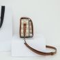 Celine MEDIUM FOLCO BAG IN TRIOMPHE CANVAS AND CALFSKIN