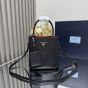 Small Saffiano Leather Prada Panier Bag