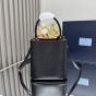 Small Saffiano Leather Prada Panier Bag
