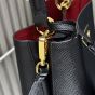 Small Saffiano Leather Prada Panier Bag