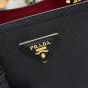Small Saffiano Leather Prada Panier Bag