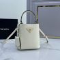 Small Saffiano Leather Prada Panier Bag