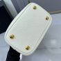 Small Saffiano Leather Prada Panier Bag