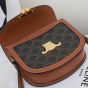 Celine BESACE CLEA IN TRIOMPHE CANVAS AND CALFSKIN