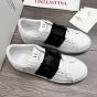 Valentino ROCKSTUD UNTITLED SNEAKER IN CALFSKIN LEATHER WITH TONAL STUDS