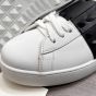 Valentino ROCKSTUD UNTITLED SNEAKER IN CALFSKIN LEATHER WITH TONAL STUDS