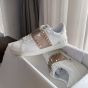 Valentino ROCKSTUD UNTITLED SNEAKER IN CALFSKIN LEATHER WITH METALLIC STRIPE