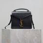 YSL CASSANDRA Mini top handle bag in grain de poudre embossed leather