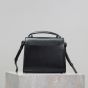YSL CASSANDRA Mini top handle bag in grain de poudre embossed leather