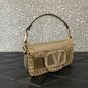 VALENTINO GARAVANI LOCÒ SMALL EMBROIDERED SHOULDER BAG