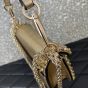 VALENTINO GARAVANI LOCÒ SMALL EMBROIDERED SHOULDER BAG