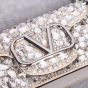Valentino SMALL LOCÒ SHOULDER BAG WITH CRYSTALS