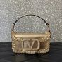 VALENTINO GARAVANI LOCÒ SMALL EMBROIDERED SHOULDER BAG