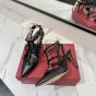Valentino ROCKSTUD ANKLE STRAP PUMP WITH TONAL STUDS