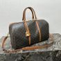 Celine LARGE TRAVEL BAG IN TRIOMPHE CANVAS AND CALFSKIN