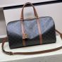 Celine MEDIUM TRAVEL BAG IN TRIOMPHE CANVAS AND CALFSKIN