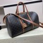 Celine MEDIUM TRAVEL BAG IN TRIOMPHE CANVAS AND CALFSKIN