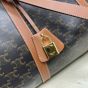 Celine MEDIUM TRAVEL BAG IN TRIOMPHE CANVAS AND CALFSKIN