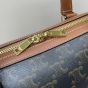 Celine MEDIUM TRAVEL BAG IN TRIOMPHE CANVAS AND CALFSKIN