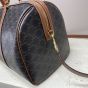 Celine MEDIUM TRAVEL BAG IN TRIOMPHE CANVAS AND CALFSKIN