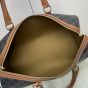 Celine MEDIUM TRAVEL BAG IN TRIOMPHE CANVAS AND CALFSKIN