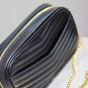 YSL MINI LOU in quilted leather