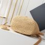 Prada Crochet and leather mini-bucket bag