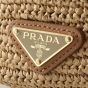 Prada Crochet and leather mini-bucket bag